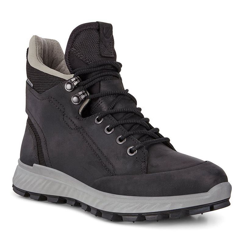 Kids Ecco Exostrike - Outdoor Black - India LTXWRS547